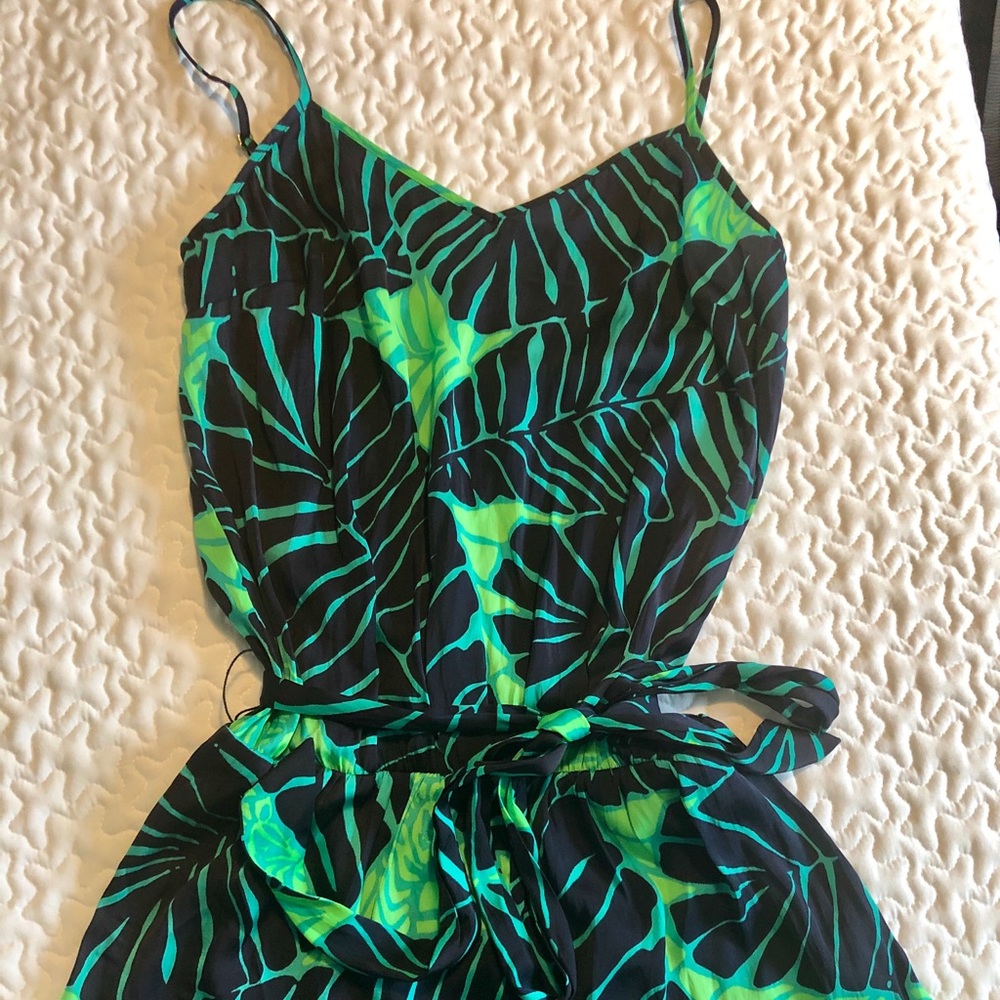 EUC Lilly Pulitzer Palm Leaf Romper